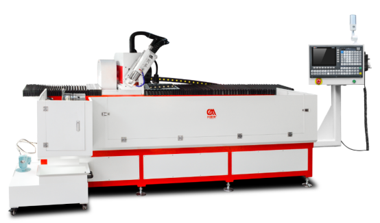 The spindle can automatically swing the Angle of CNC drilling machine