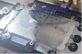 CNC drilling machine drilling step holes